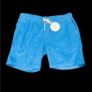 NEW WITH TAGS CRIQUET CADDY SHACK BLUE CORDUROY DRAWSTRING GOLF SHORTS SZ XXL